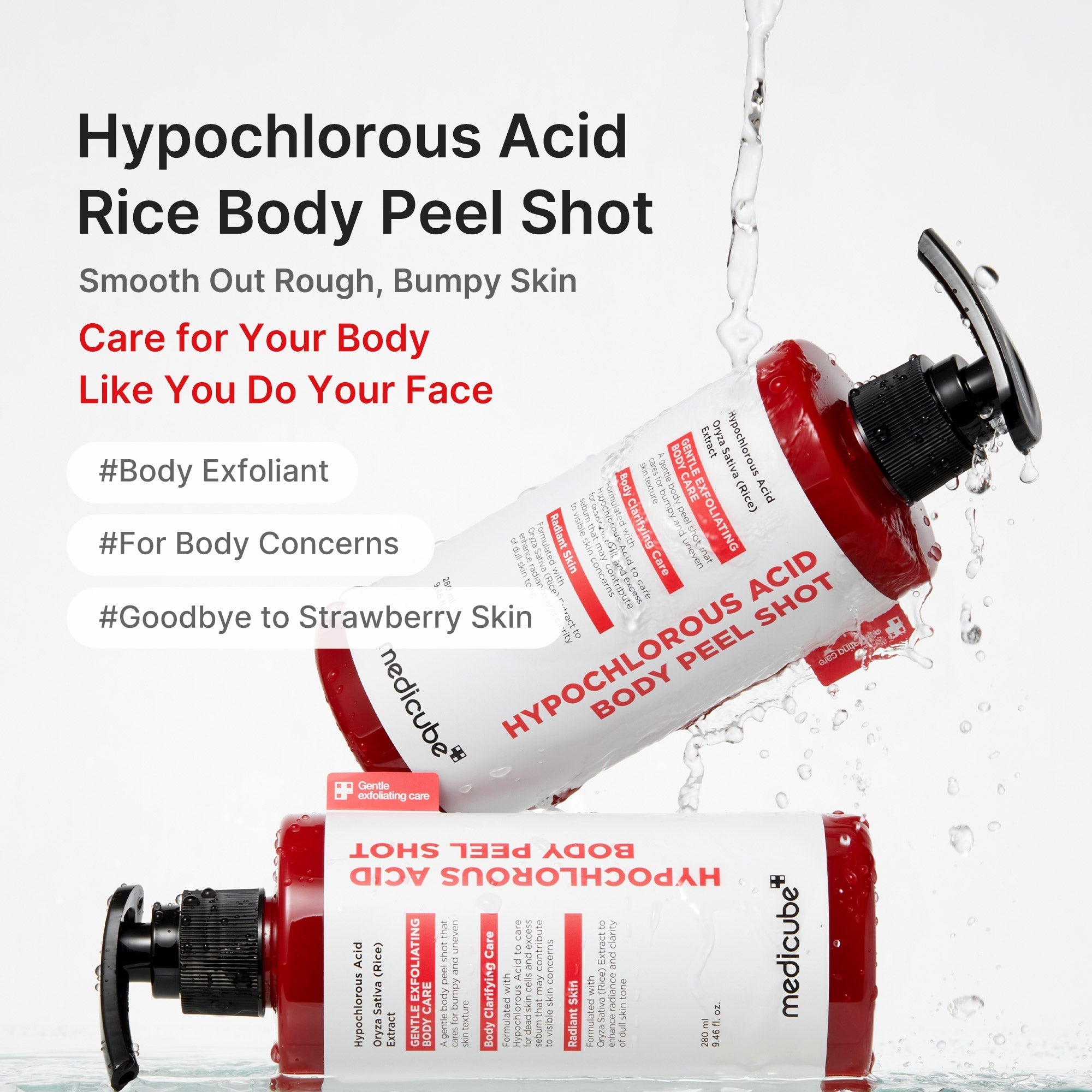 Hypochlorous Acid Rice Body Peel Shot - Beauty Routine Ready
