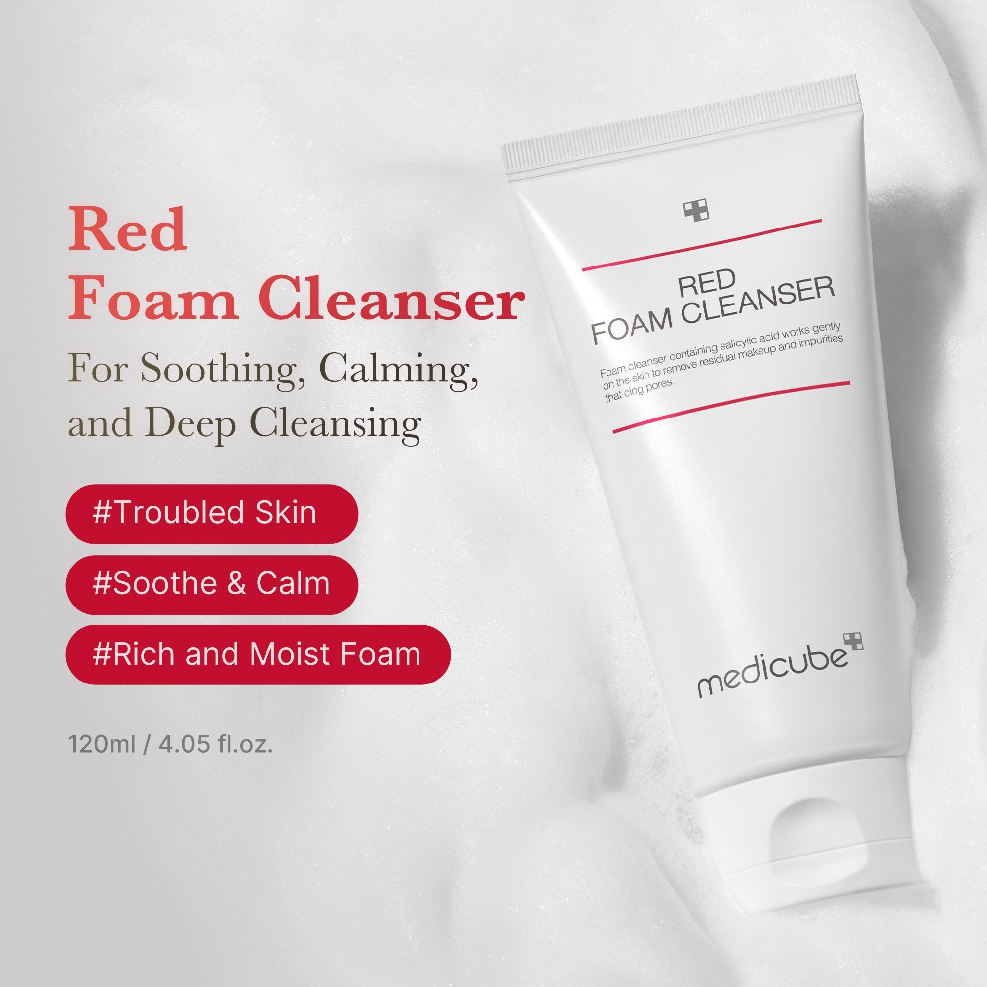 Red Foam Cleanser - Skin Care Made Fresh
