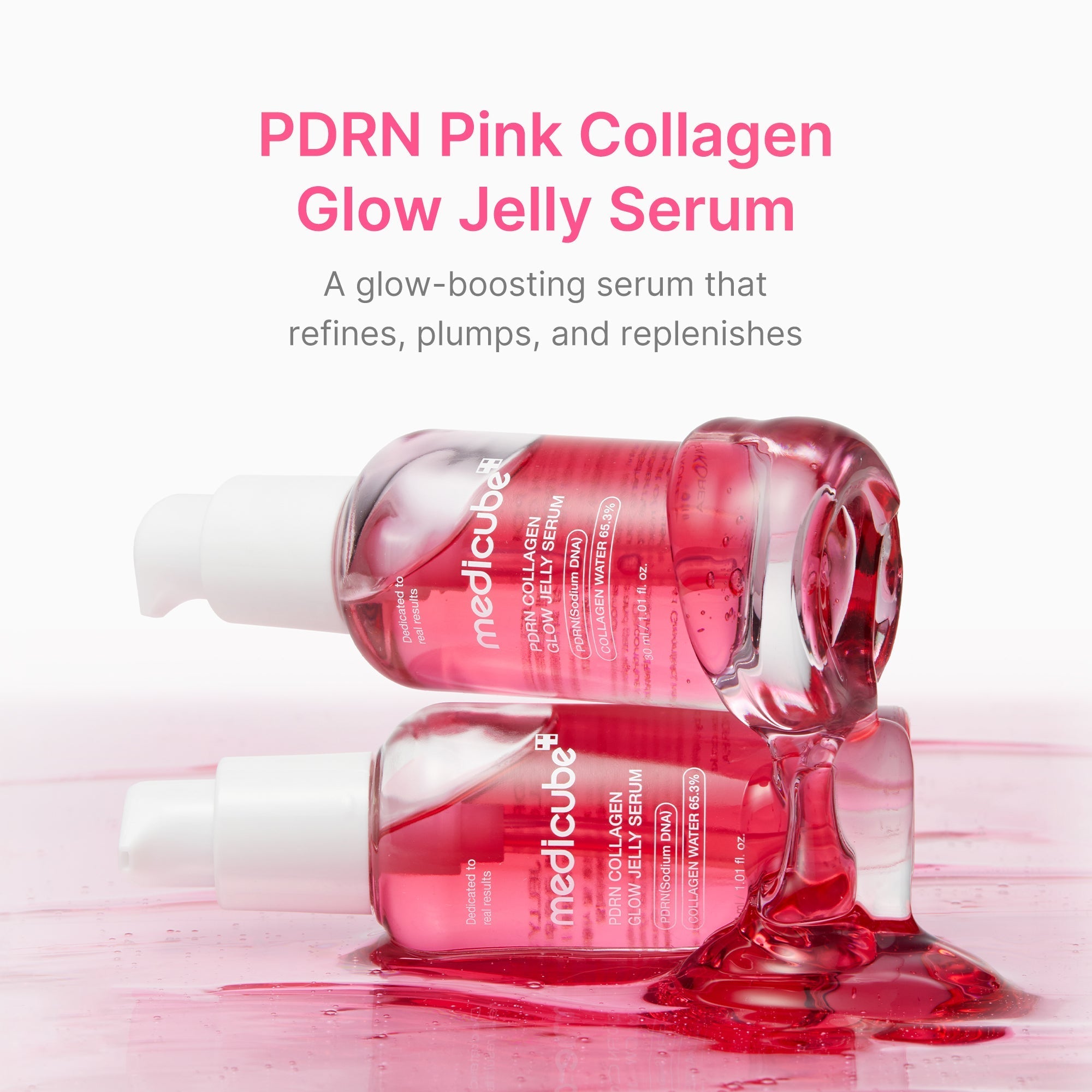 PDRN Pink Collagen Glow Jelly Serum - Made for Daily Glow