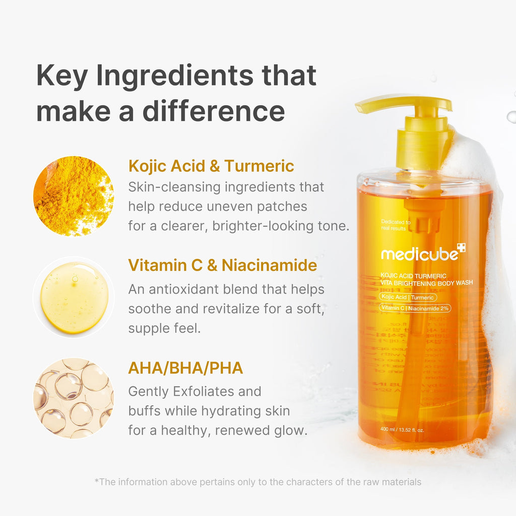 Kojic Acid Turmeric Brightening Body Wash - Glow for Real Life