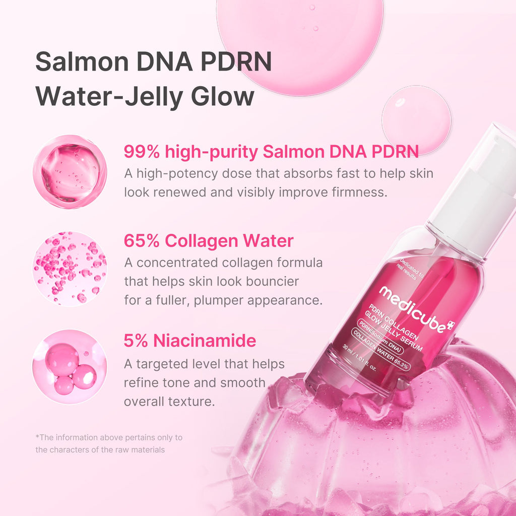 PDRN Pink Collagen Glow Jelly Serum - Made for Daily Glow