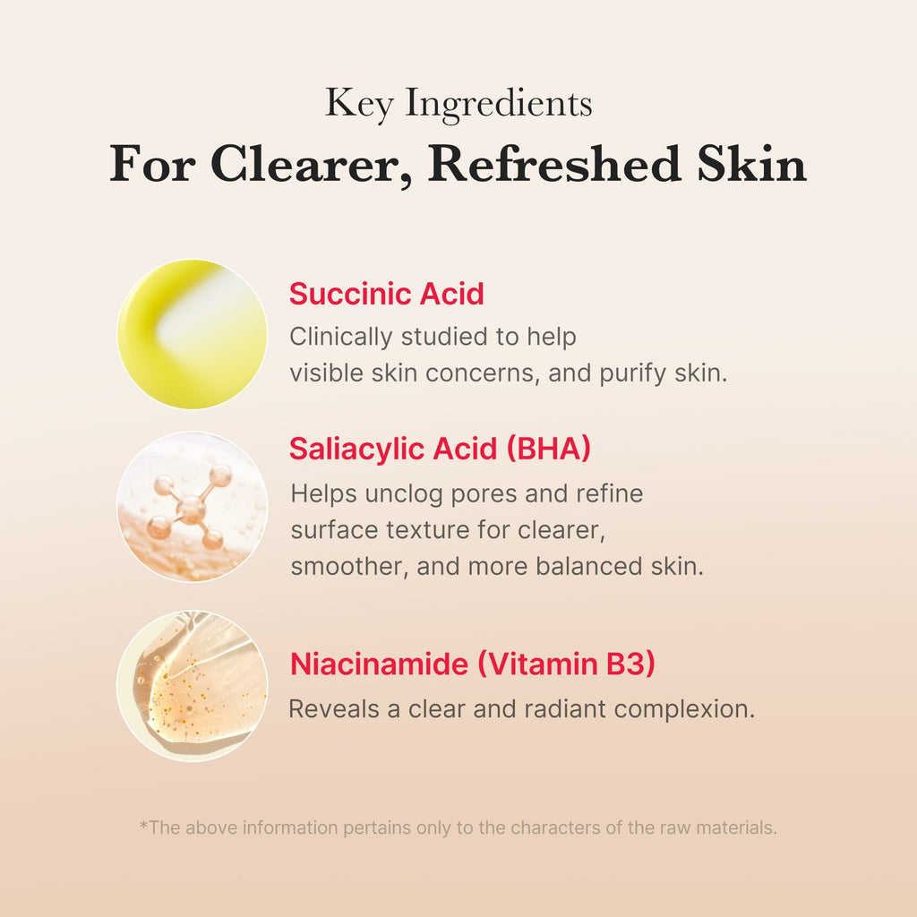 Red Succinic Acid Panthenol Pads - Fresh Skin Routine