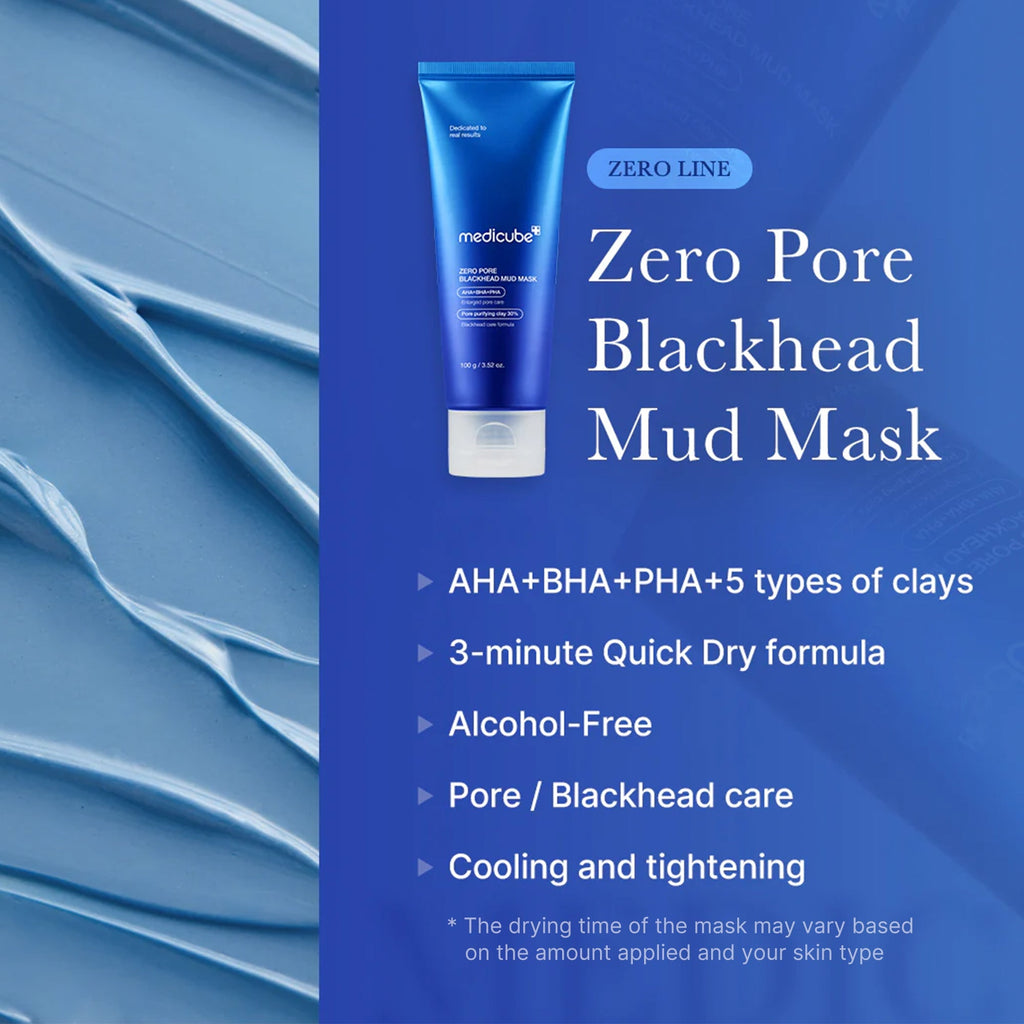 Zero Pore Blackhead Mud Mask - Made for Daily Glow