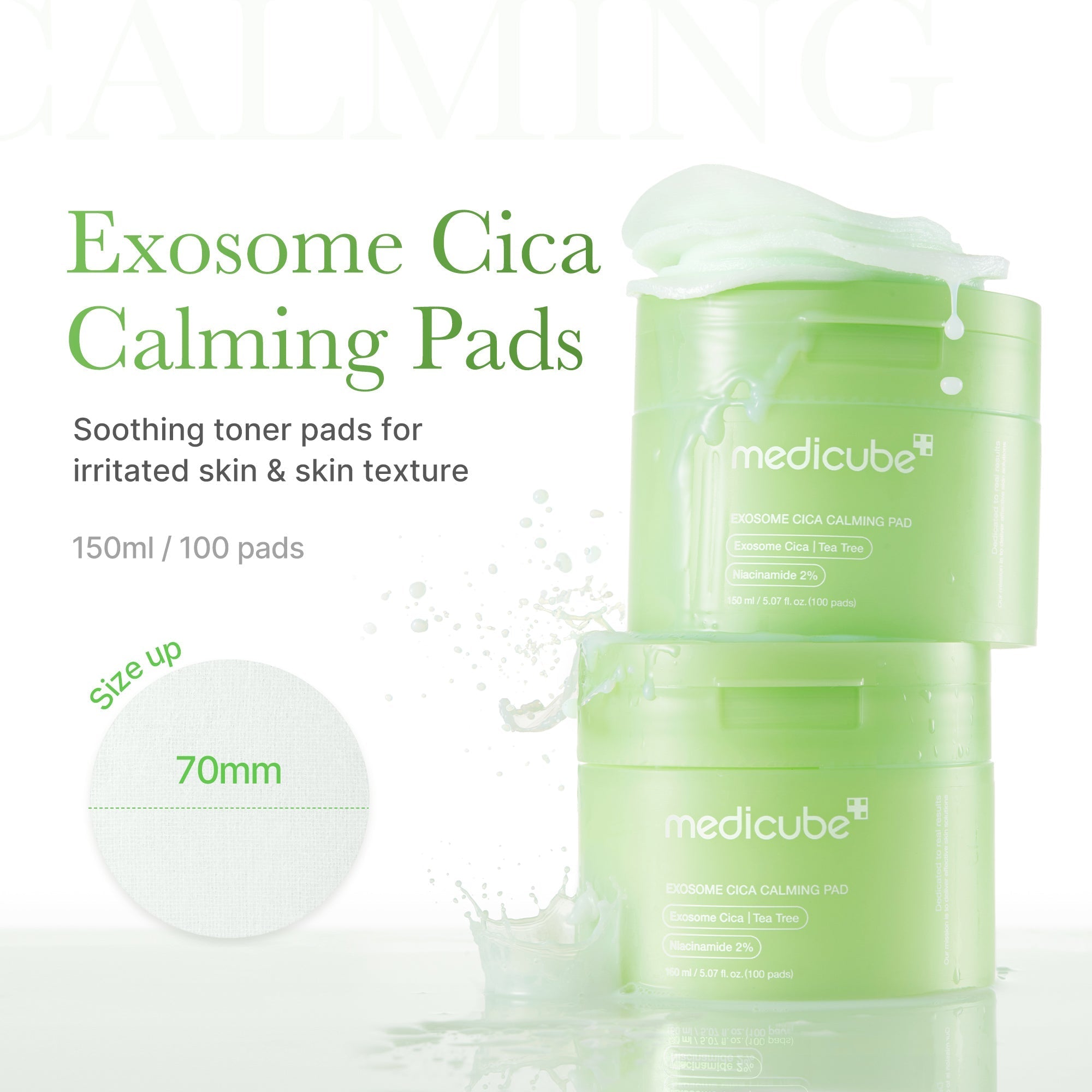 Exosome Cica Calming Toner Pads - Fresh Skin Essential