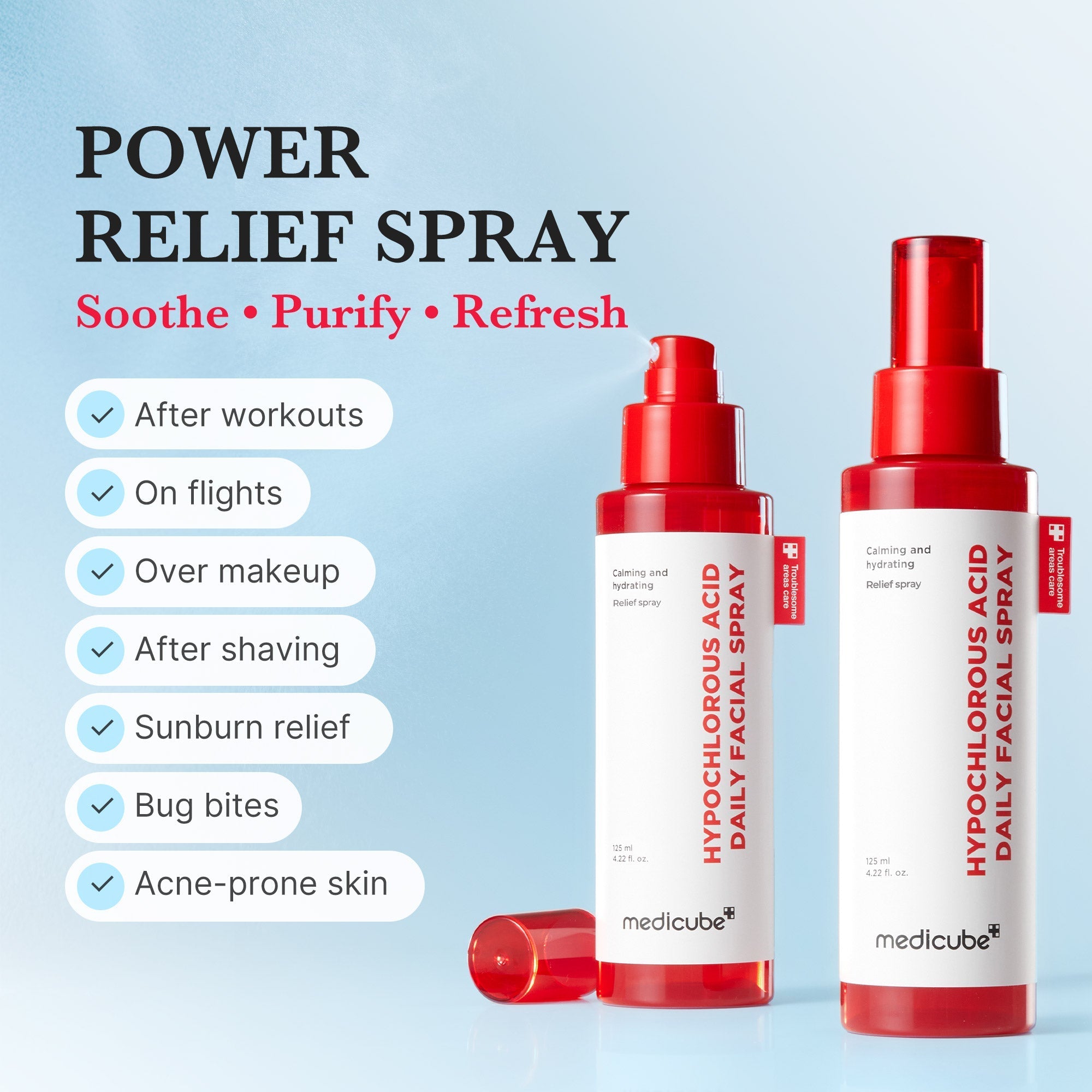 Hypochlorous Acid Power Soothing Spray - K-Beauty Essentials