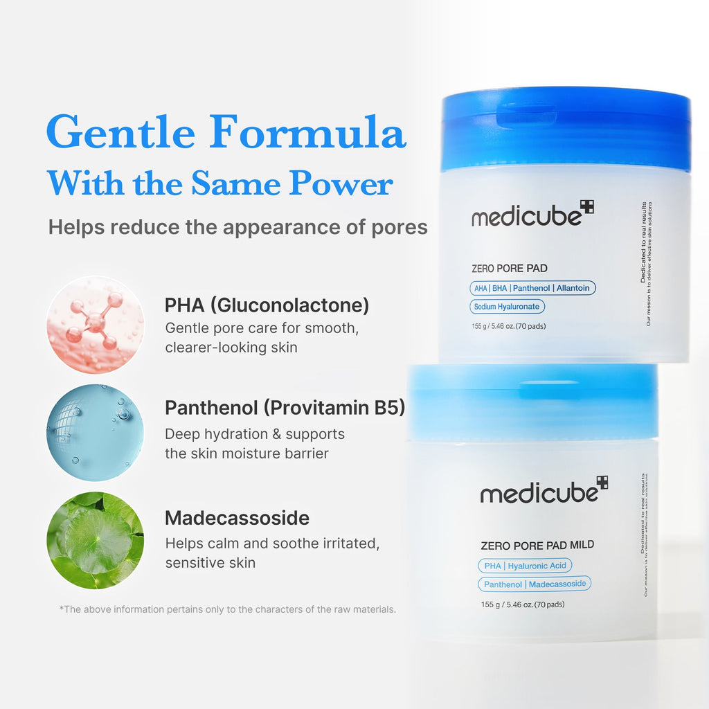 Zero Pore Madecassoside Pads (Mild) - Made for Fresh Skin