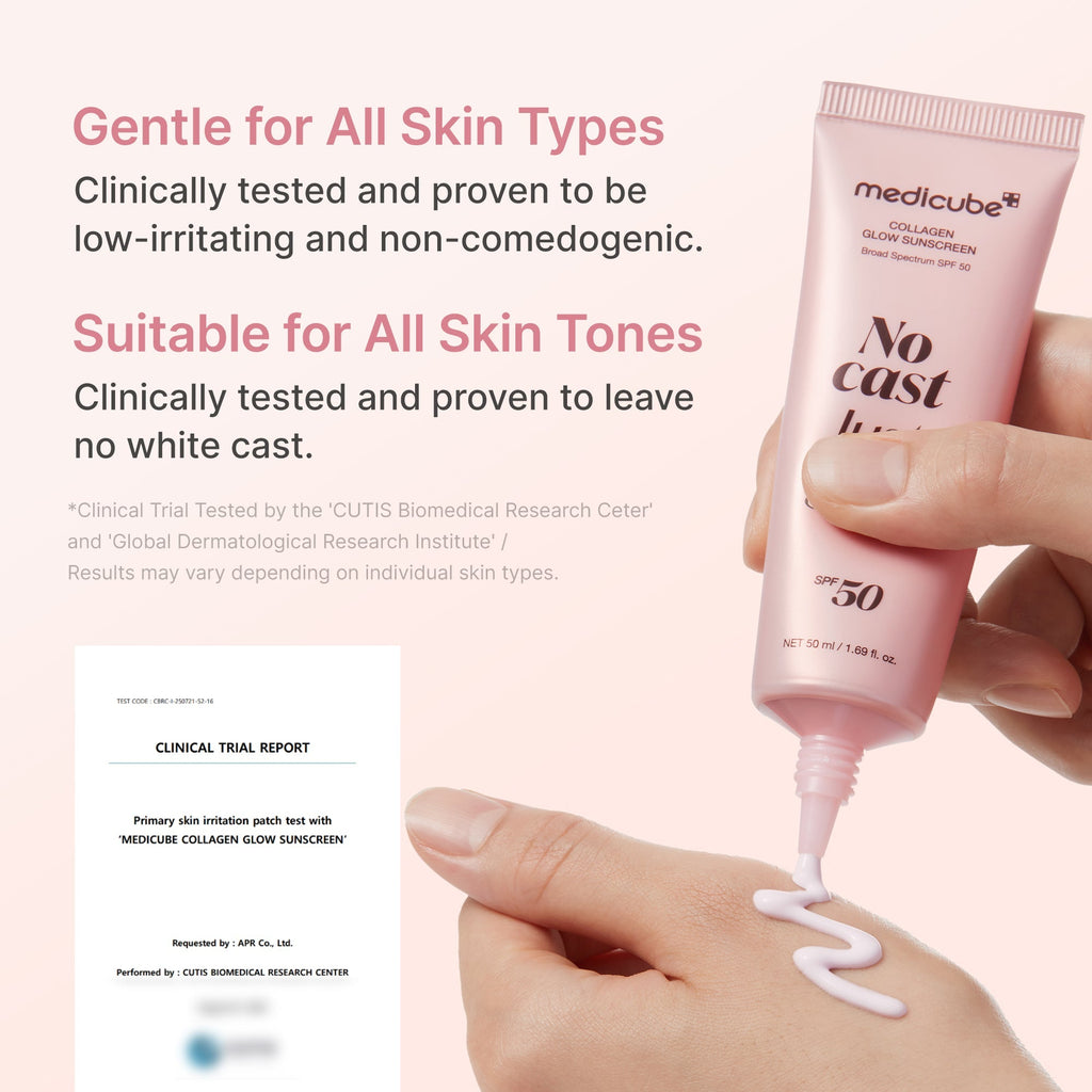 No Cast Just Glow Collagen Sunscreen - Soft Glow Look