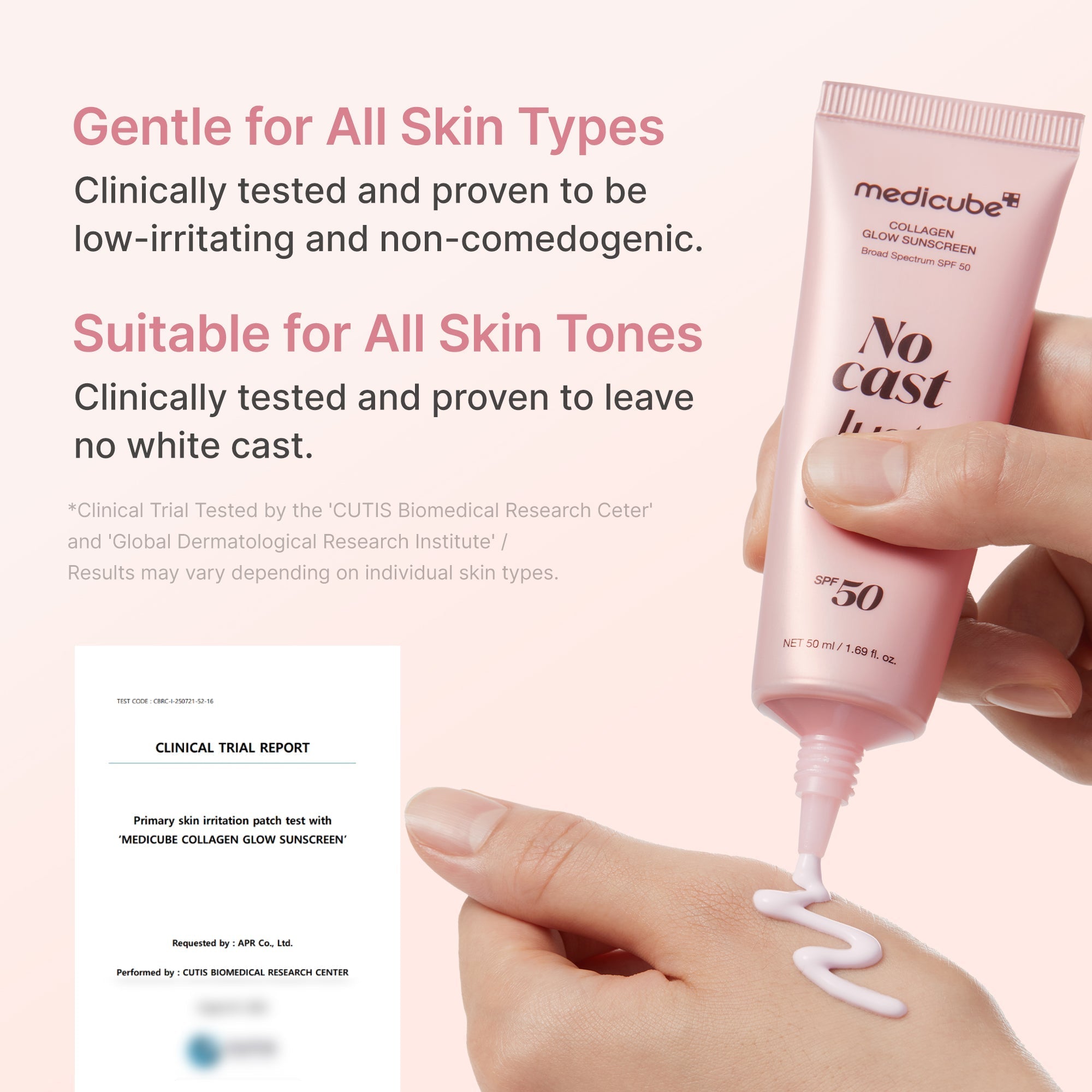 No Cast Just Glow Collagen Sunscreen - Soft Glow Look