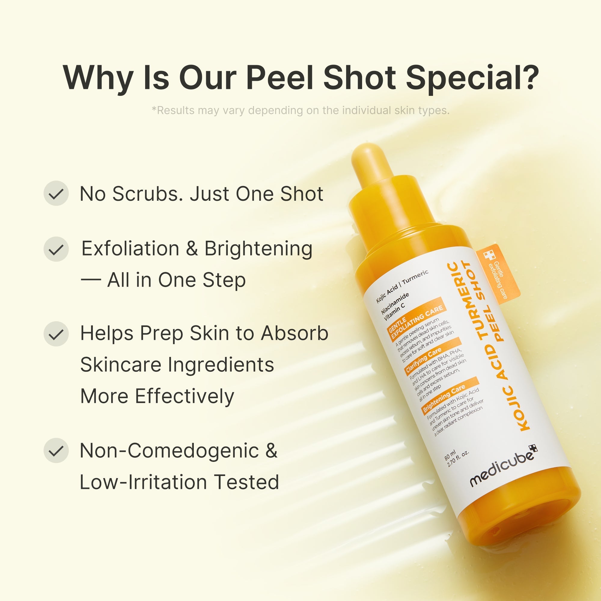 Kojic Acid Turmeric Peel Shot - Everyday K-Beauty