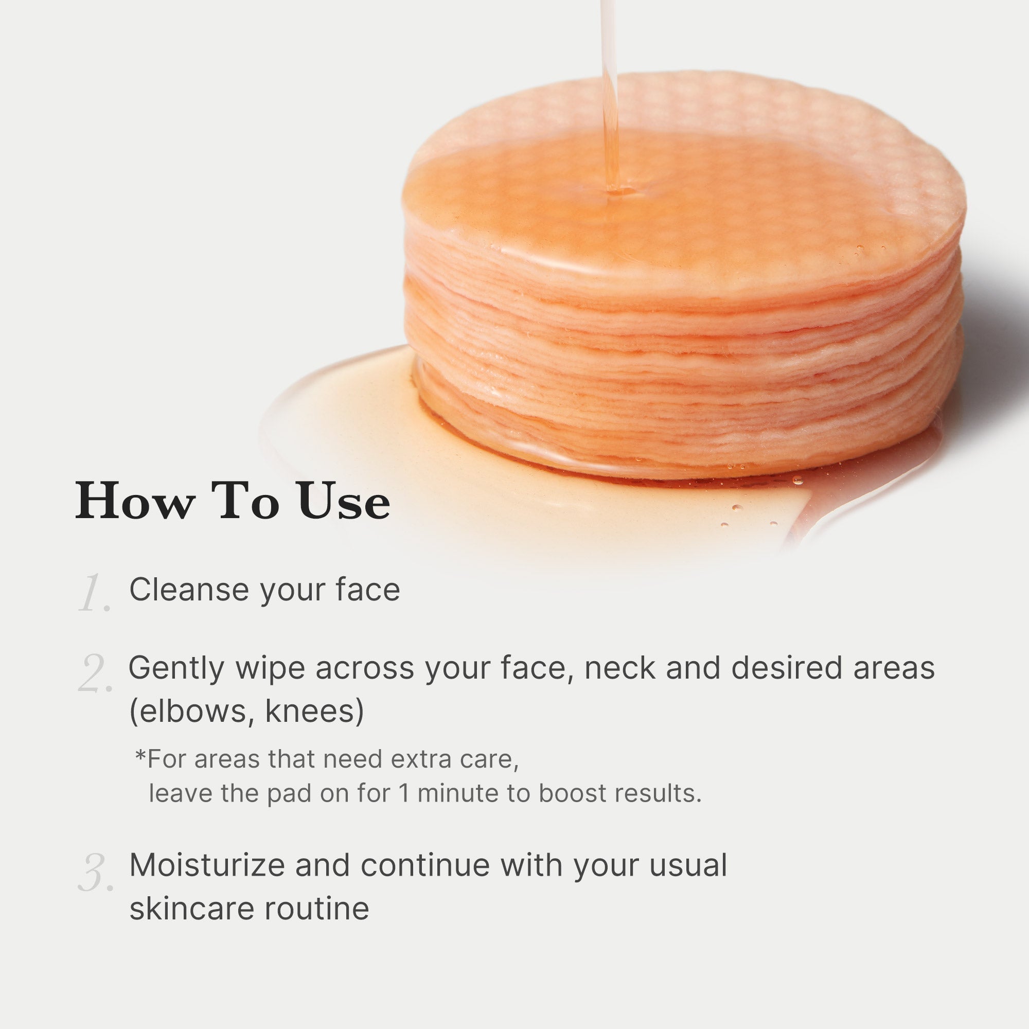 Red Succinic Acid Panthenol Pads - Fresh Skin Routine