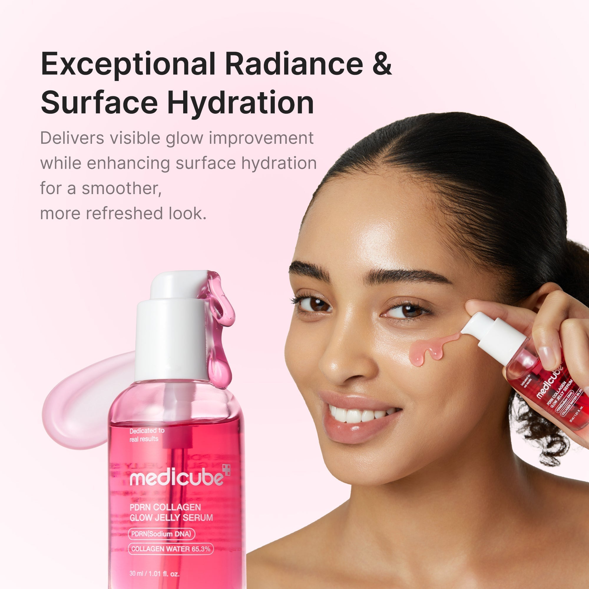 PDRN Pink Collagen Glow Jelly Serum - Made for Daily Glow