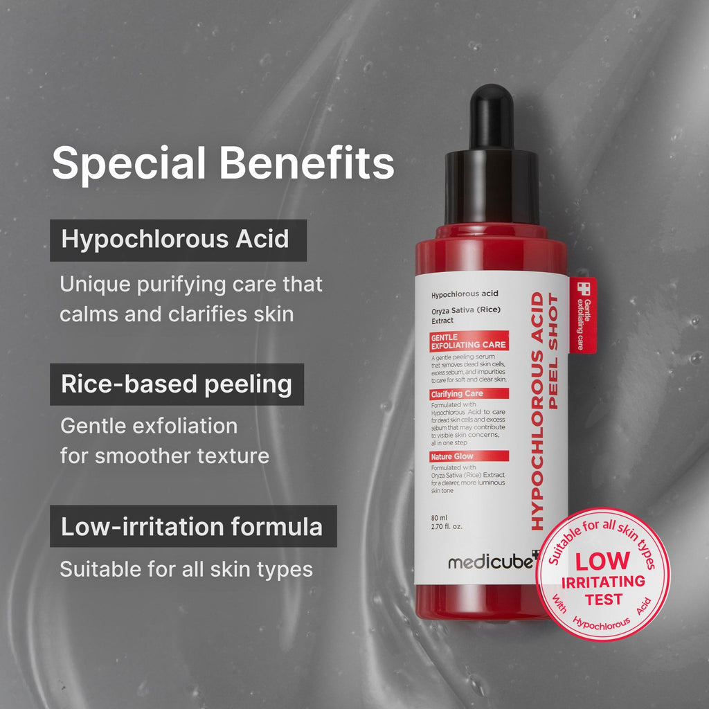 Hypochlorous Acid Rice Peel Shot - Glow Made Simple
