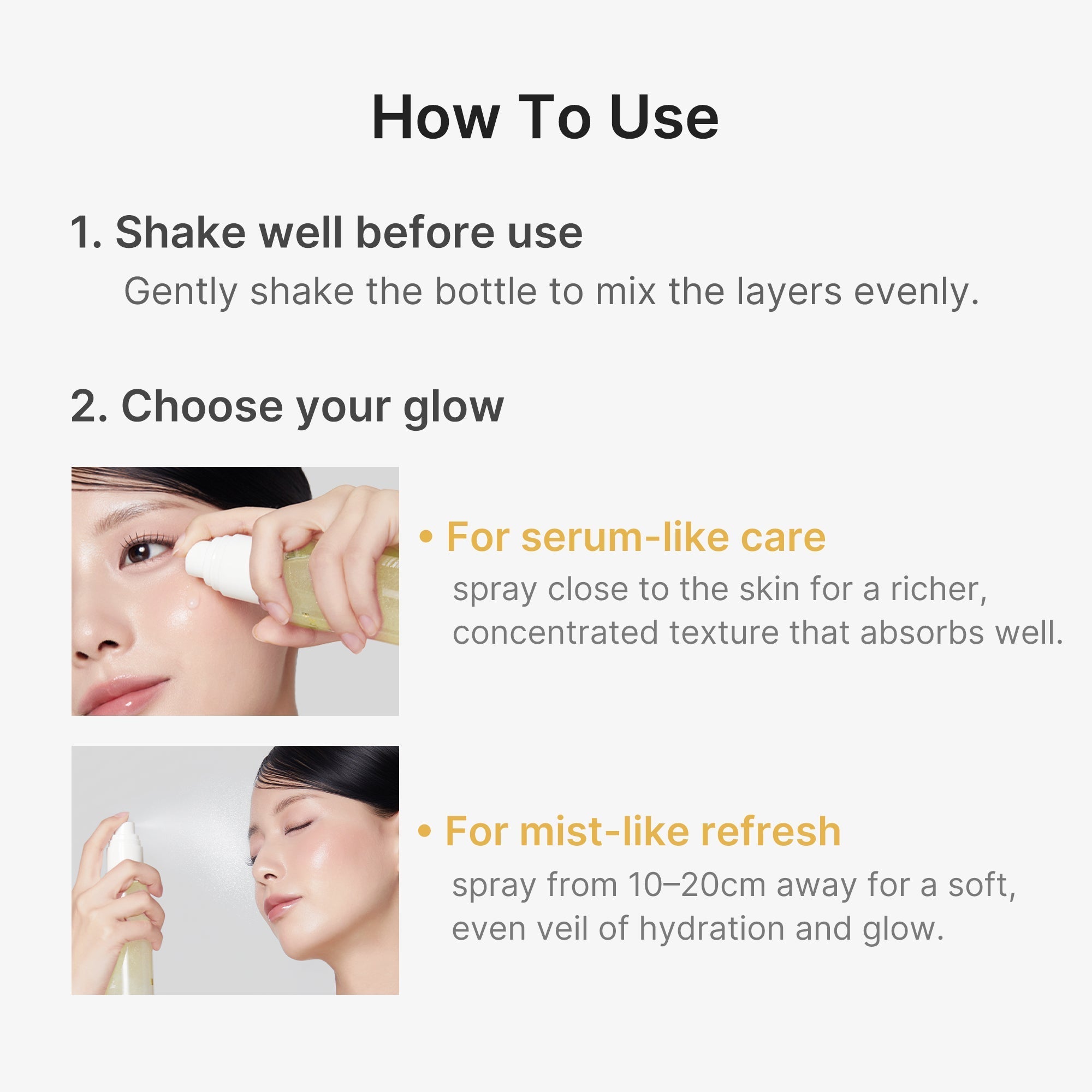 Kojic Acid Turmeric Vitamin Gold Jelly Mist Serum - Fresh Routine Essential