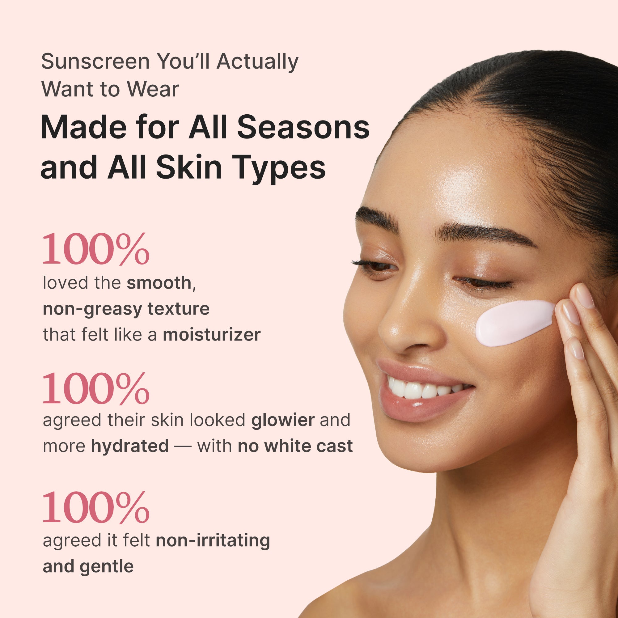No Cast Just Glow Collagen Sunscreen - Soft Glow Look