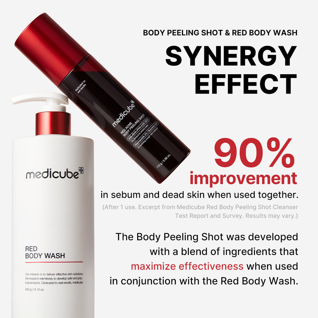 Red Body Peeling Shot Cleanser - Skincare for Real Life