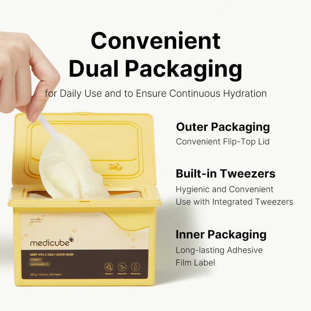 Deep Vita C Daily Quick Masks - K-Beauty Essentials
