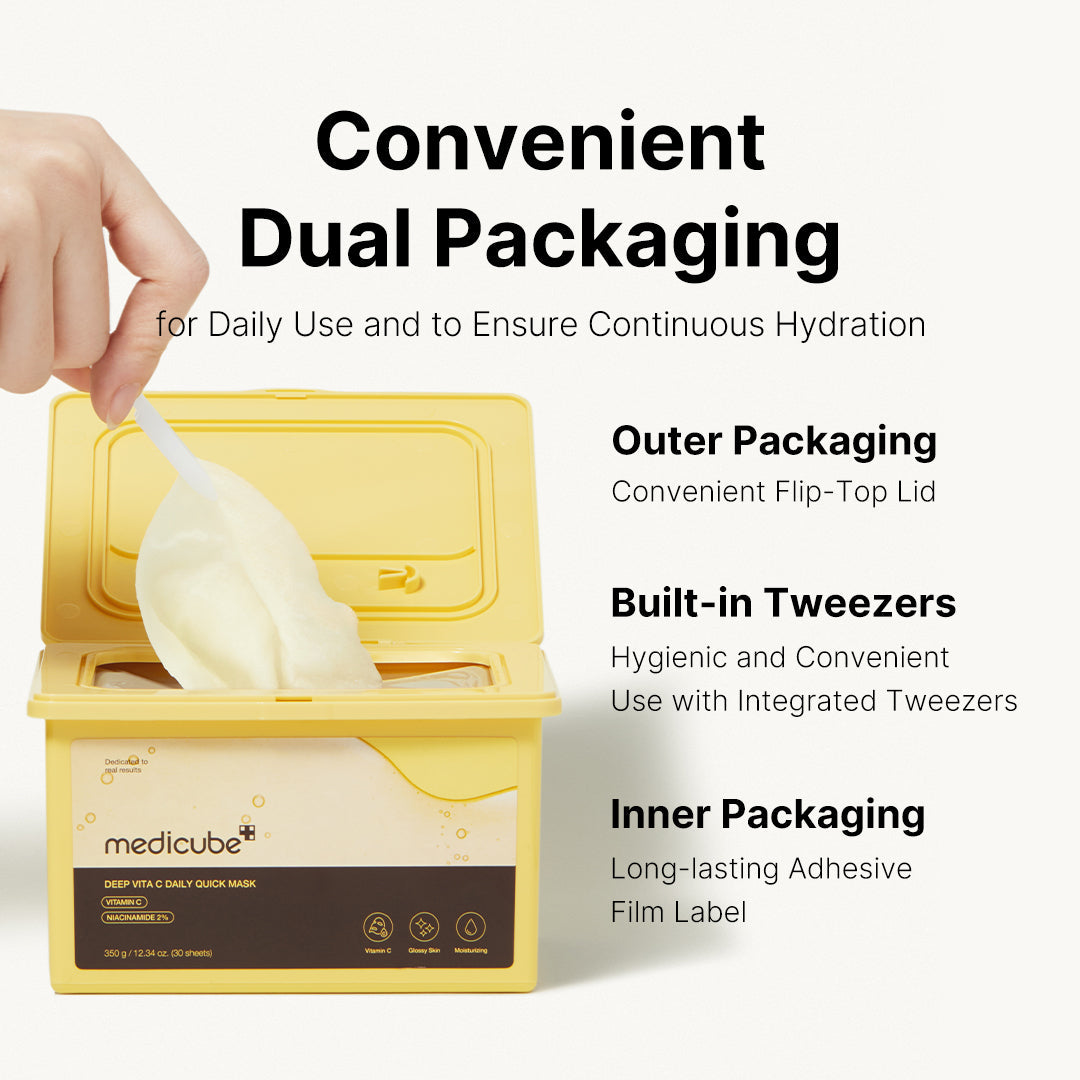 Deep Vita C Daily Quick Masks - K-Beauty Essentials
