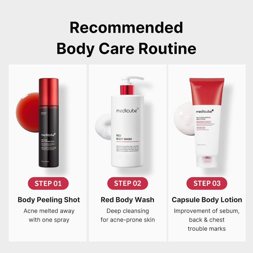 Red Body Peeling Shot Cleanser - Skincare for Real Life