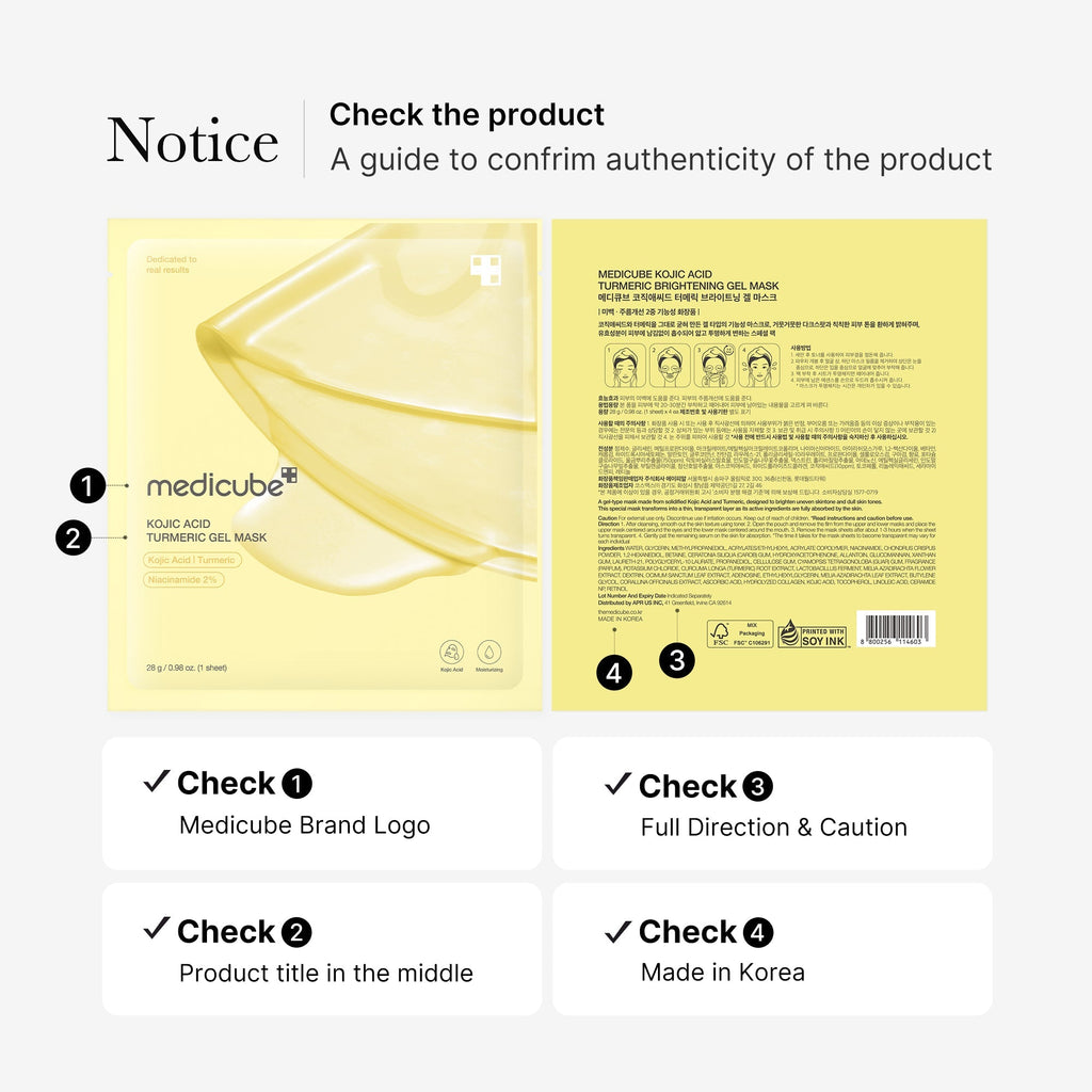Kojic Acid Turmeric Gold Jelly Gel Mask - Daily Skin Refresh