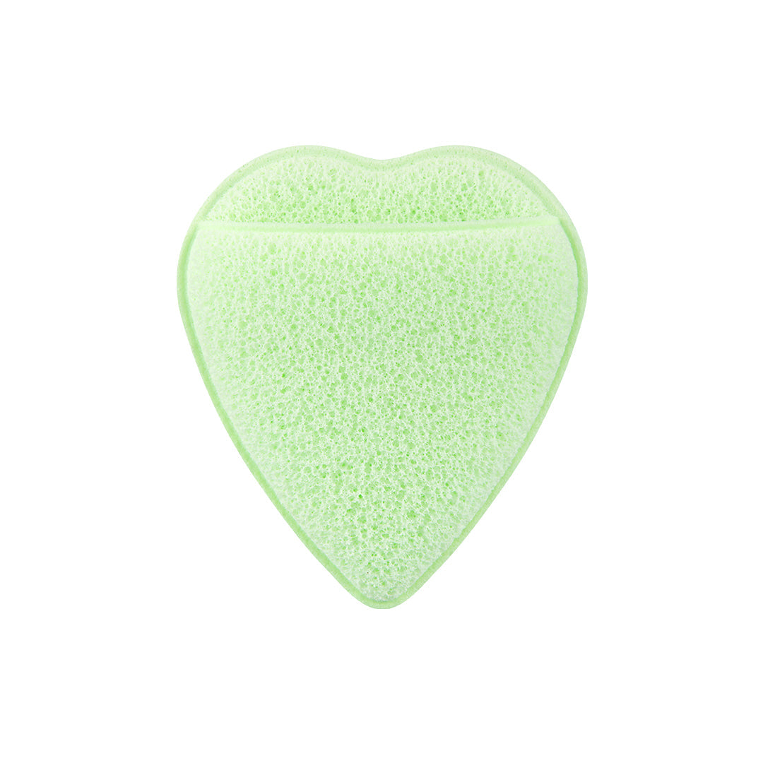 Clover Heart Facial Sponge - Fresh-Looking Skin