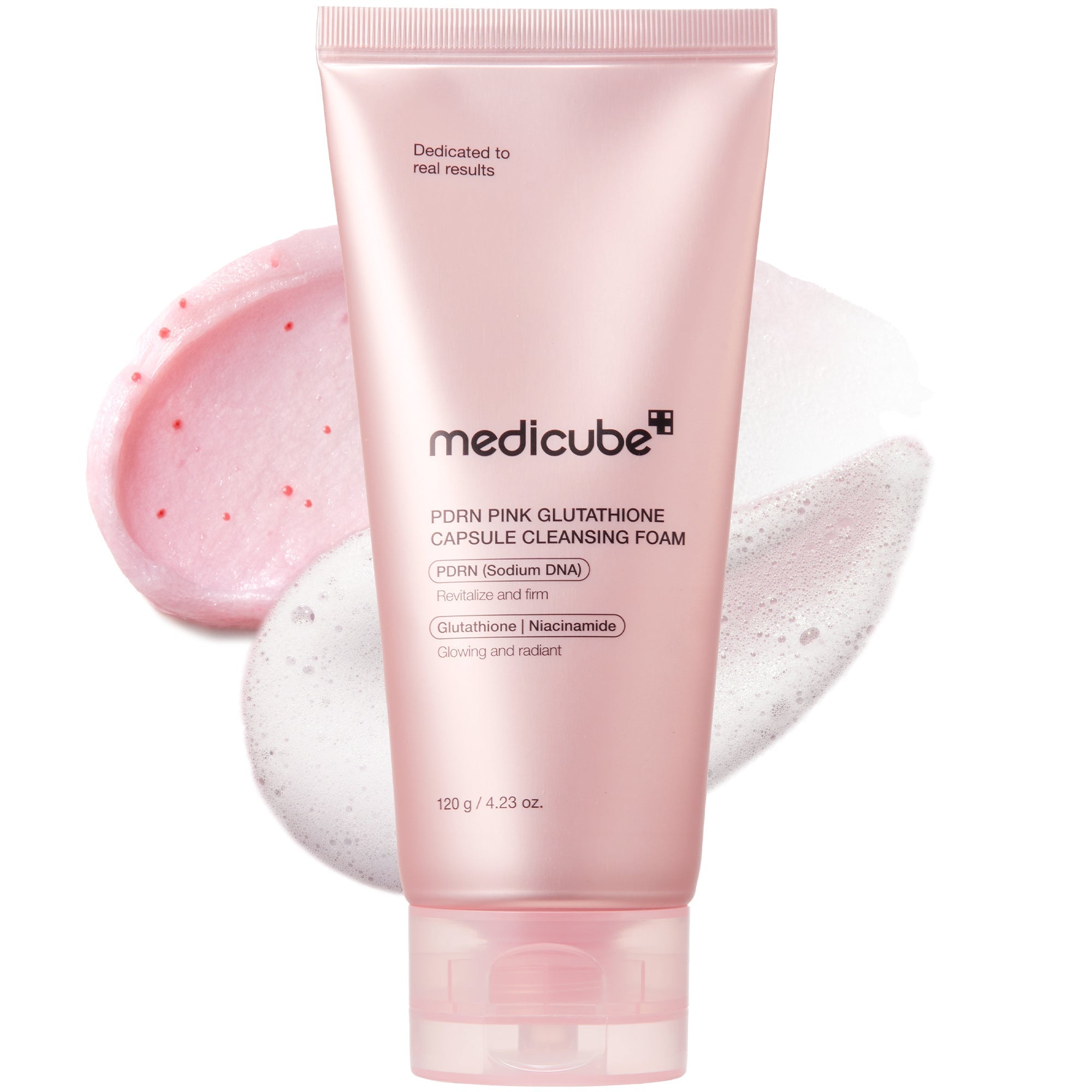 PDRN Pink Glutathione Capsule Foam Cleanser - Glow Starts Here