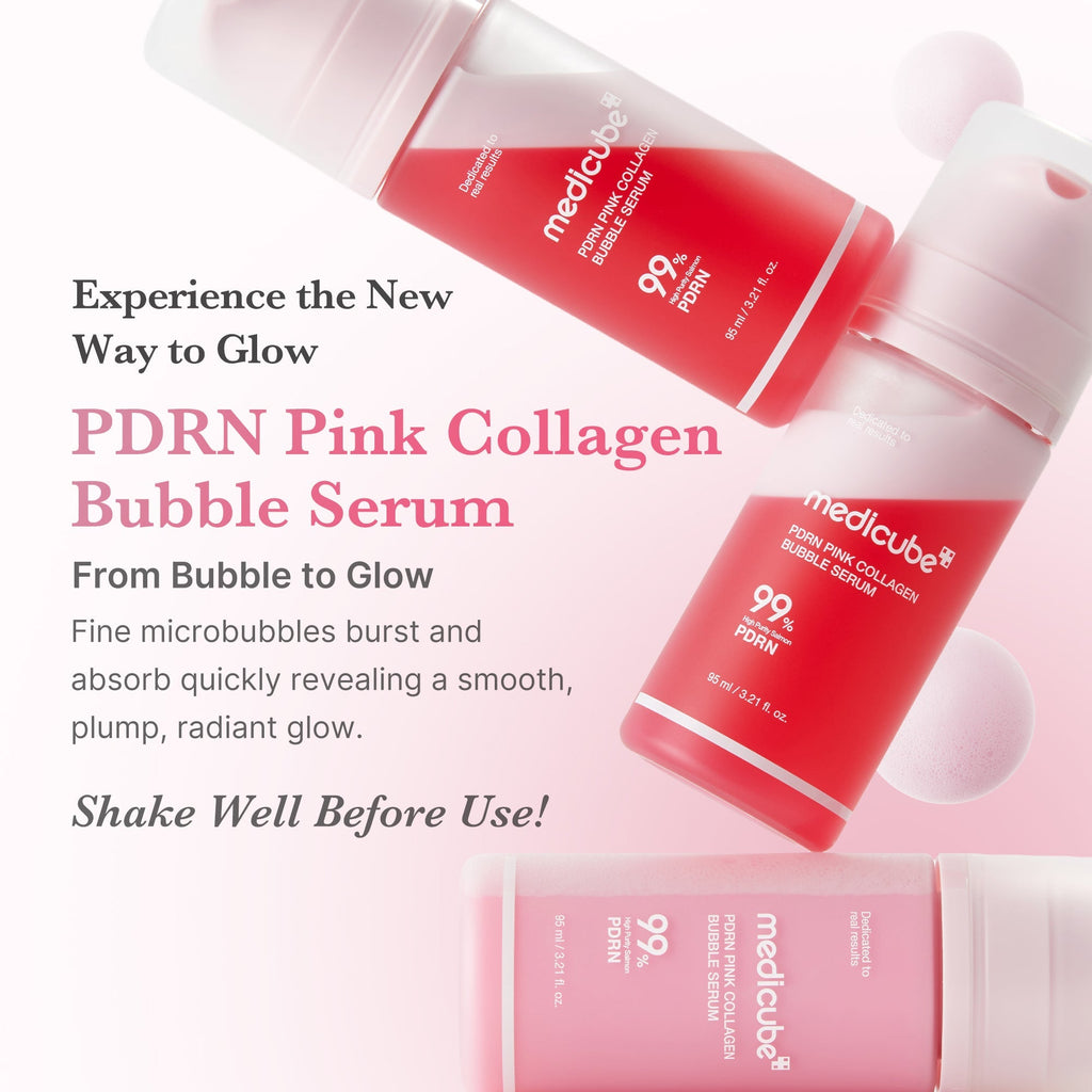 PDRN Pink Collagen Bubble Serum - Fresh Beauty Routine