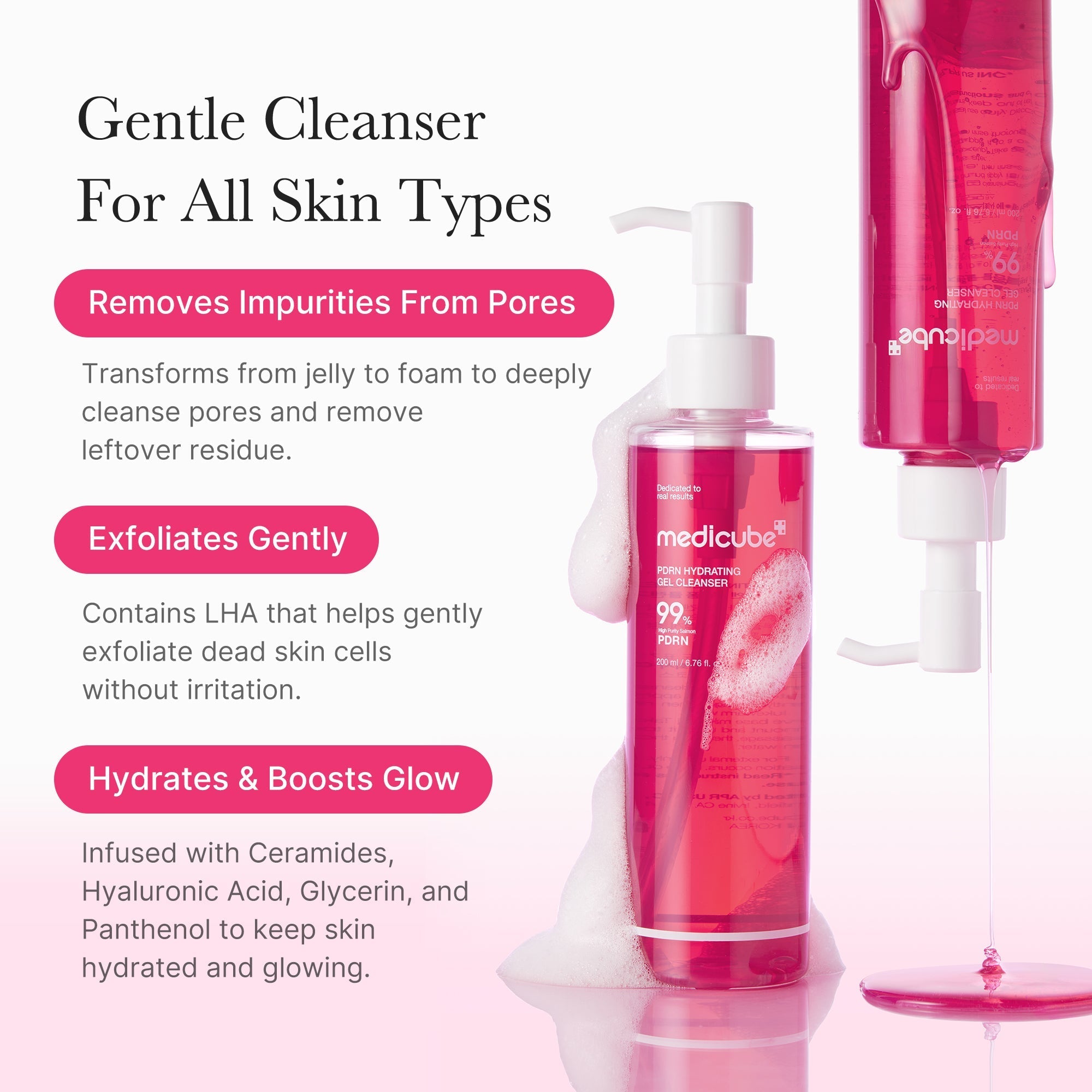 PDRN Pink Gel Cleanser - Modern Skincare