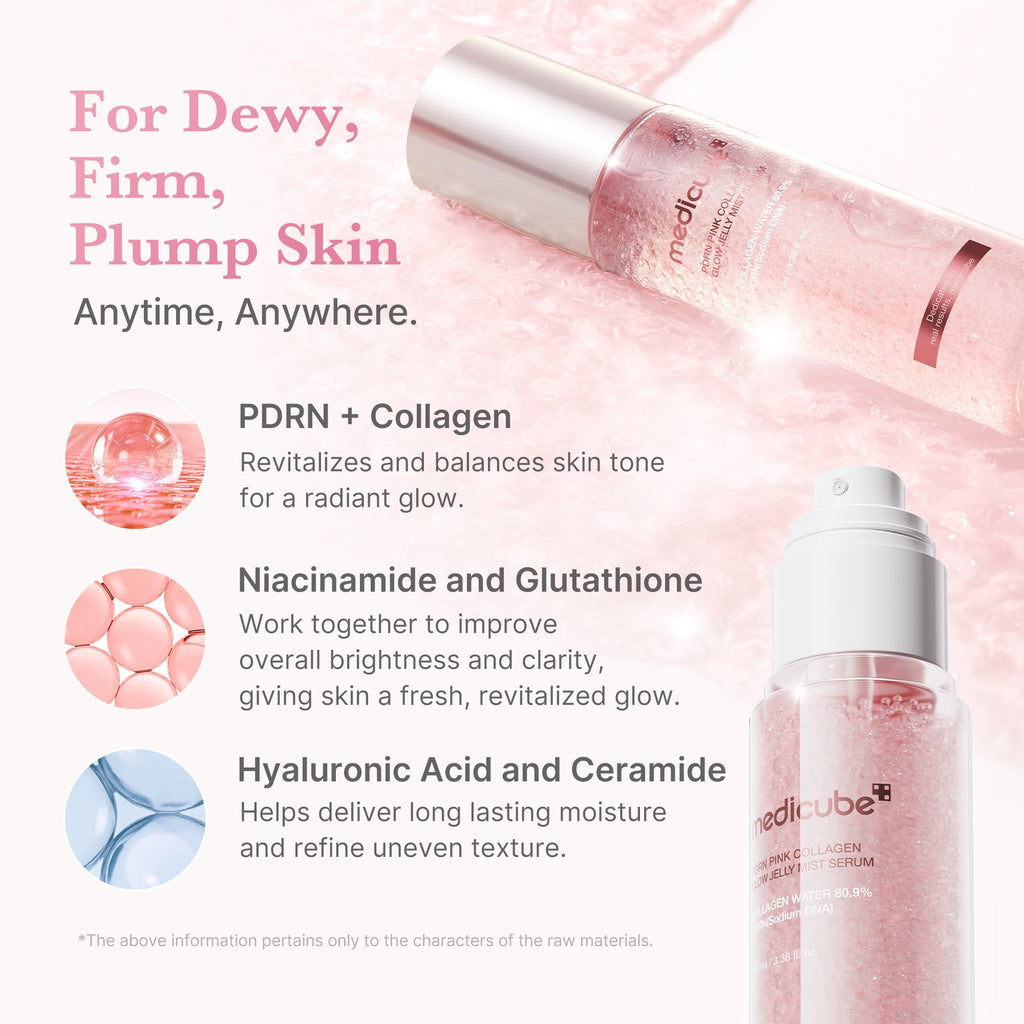 PDRN Pink Collagen Glow Jelly Mist Serum - Fresh Starts Here