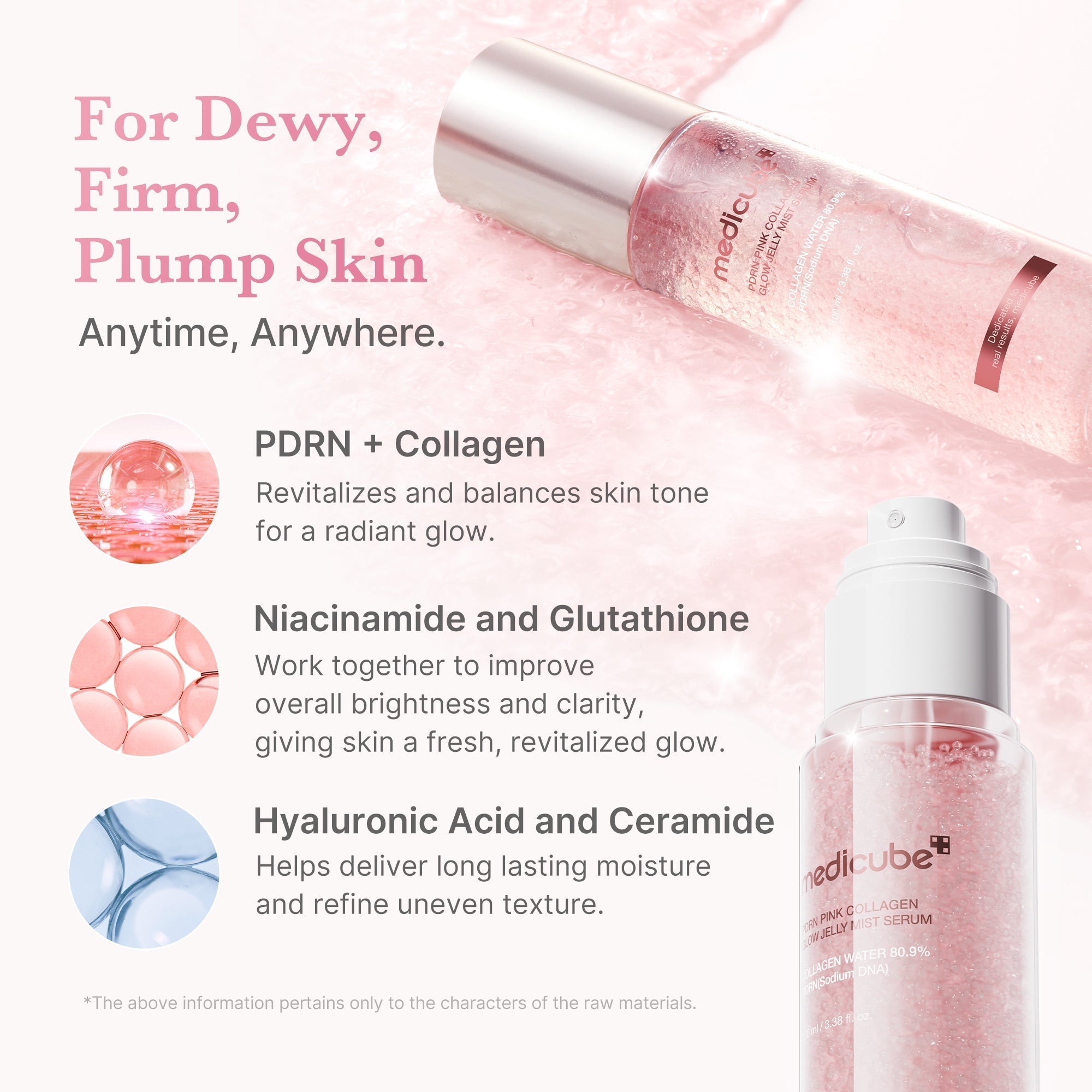 PDRN Pink Collagen Glow Jelly Mist Serum - Fresh Starts Here