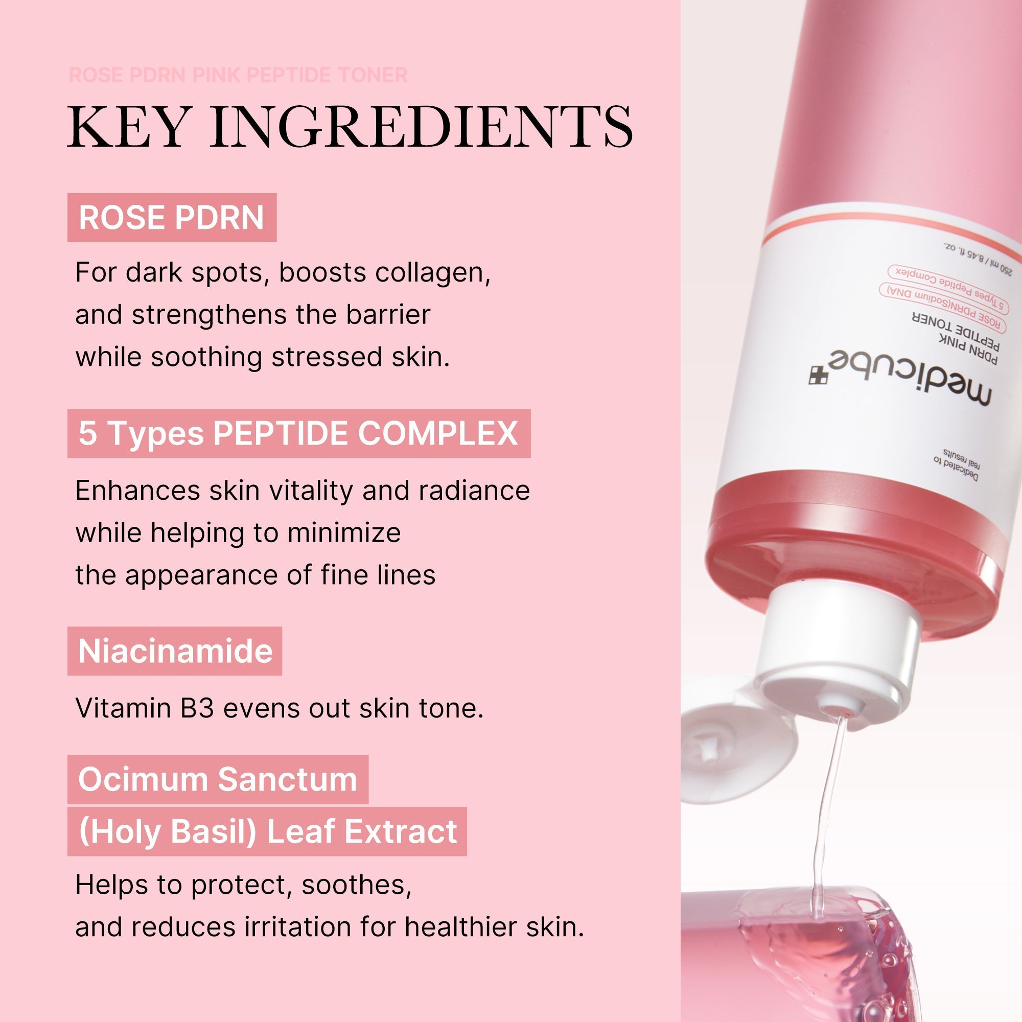 PDRN Pink Peptide Toner - Made for Skin Care
