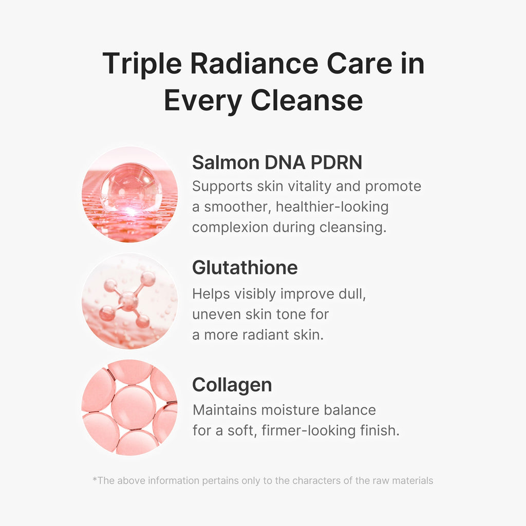 PDRN Pink Glutathione Capsule Foam Cleanser - Glow Starts Here