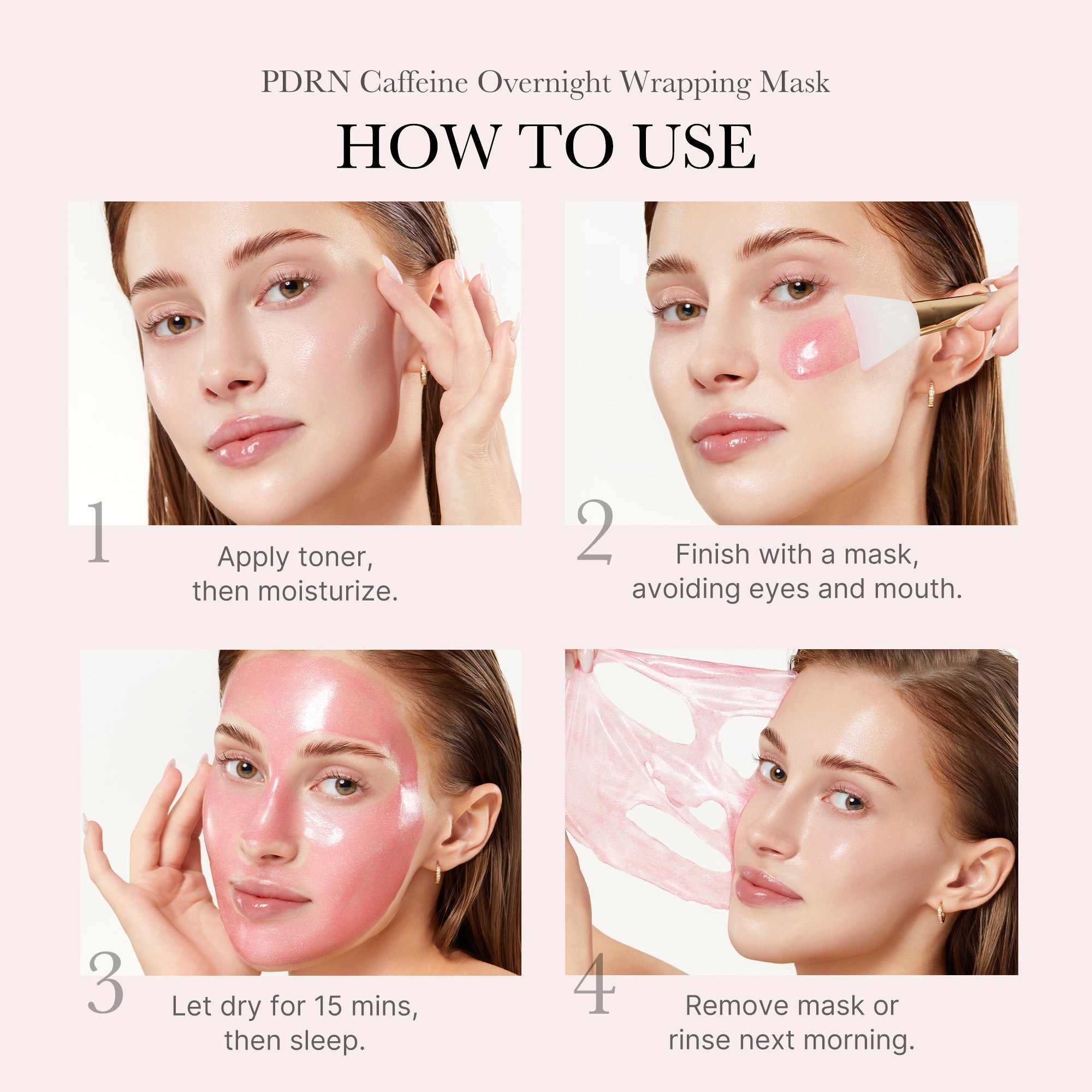 PDRN Pink Caffeine Overnight Wrapping Mask - Refresh Your Skin
