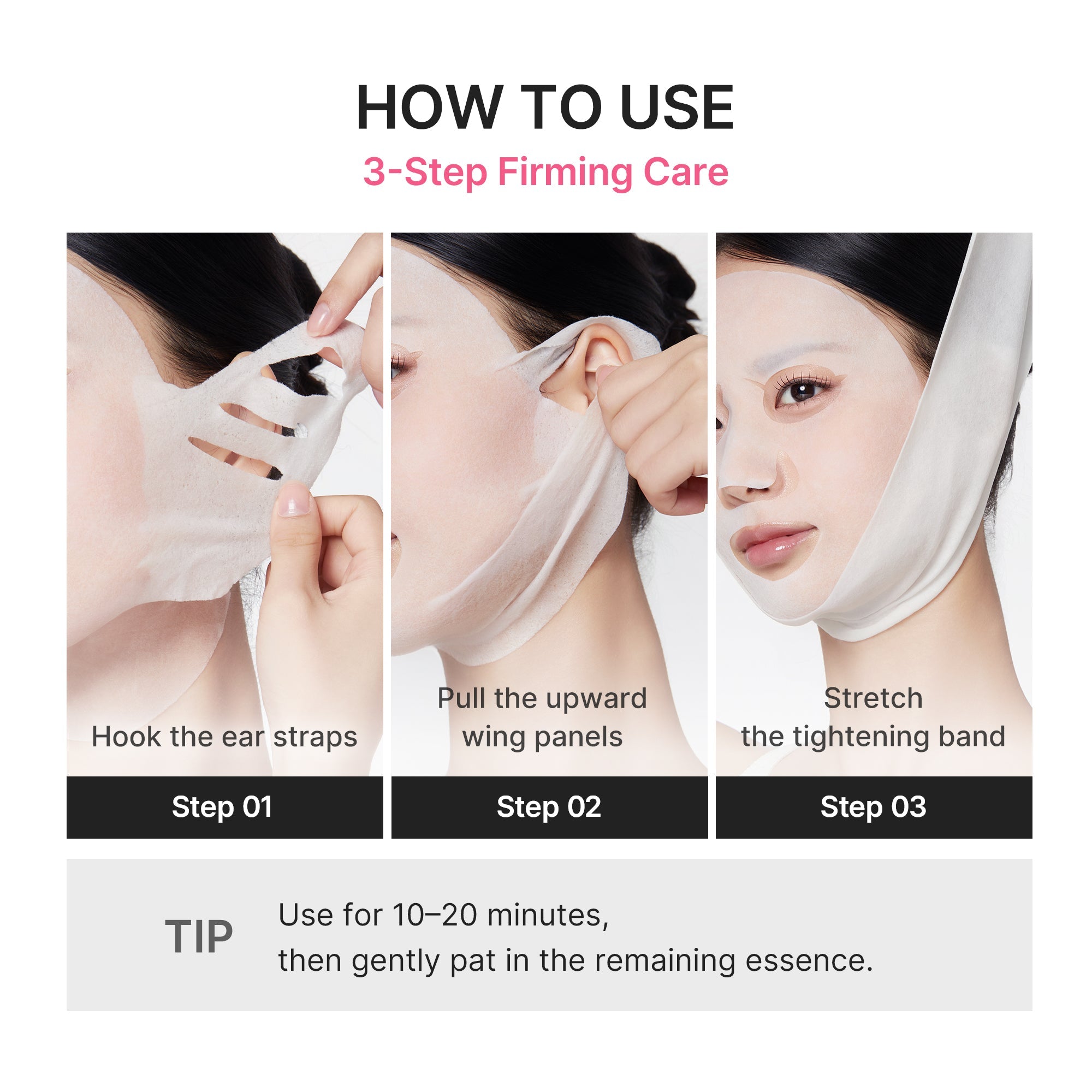 PDRN Pink Tension Up Mask - Soft Skin Routine