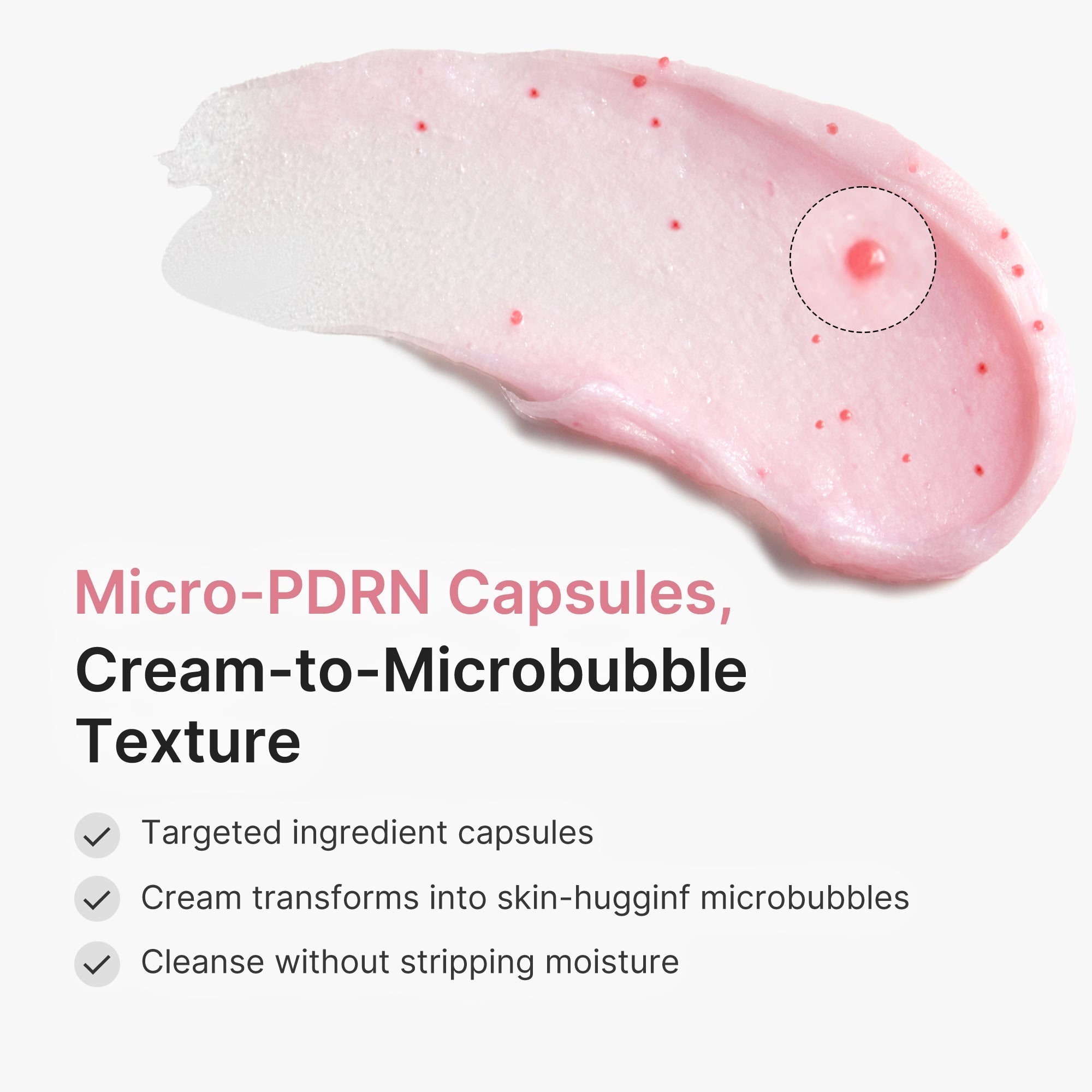 PDRN Pink Glutathione Capsule Foam Cleanser - Glow Starts Here