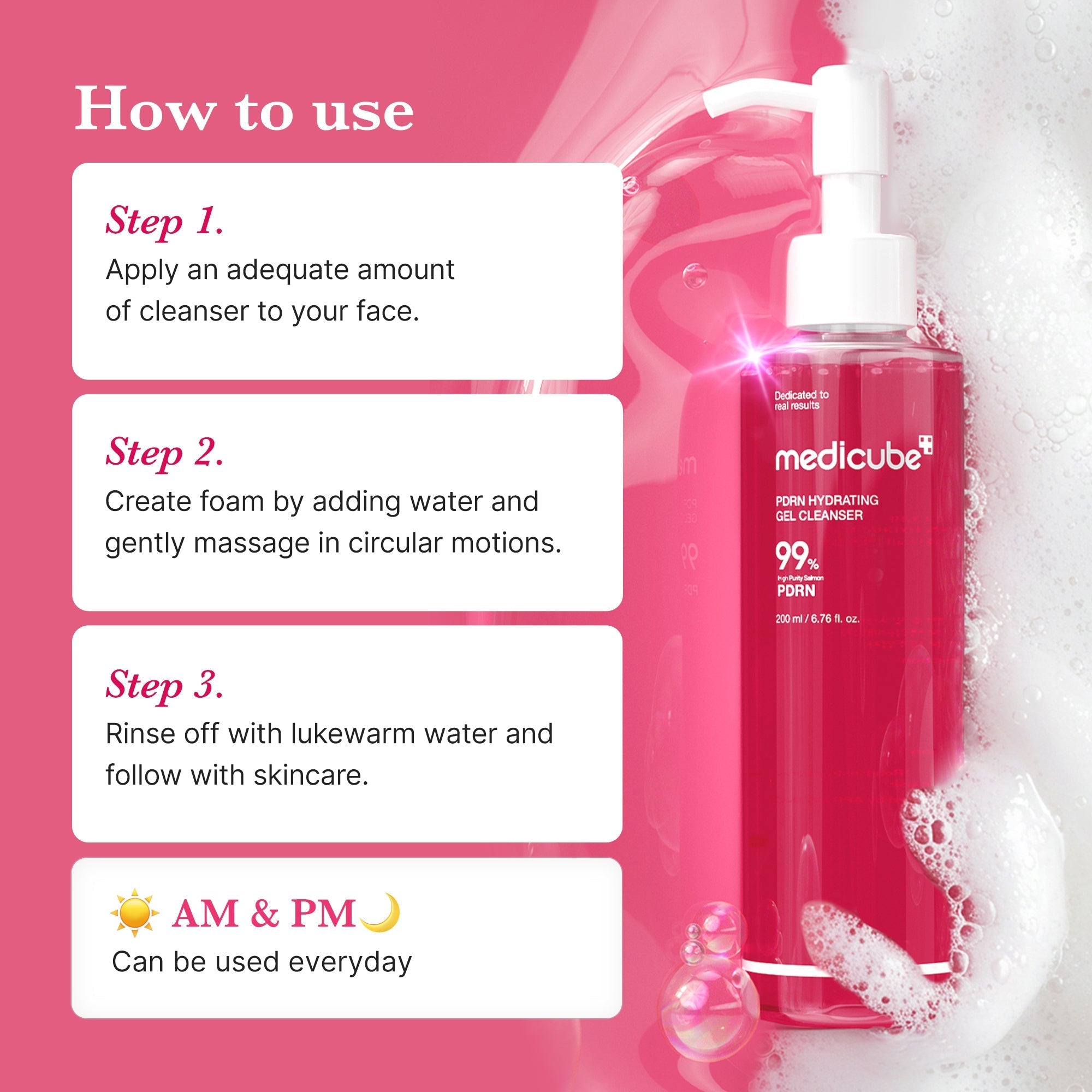 PDRN Pink Gel Cleanser - Modern Skincare