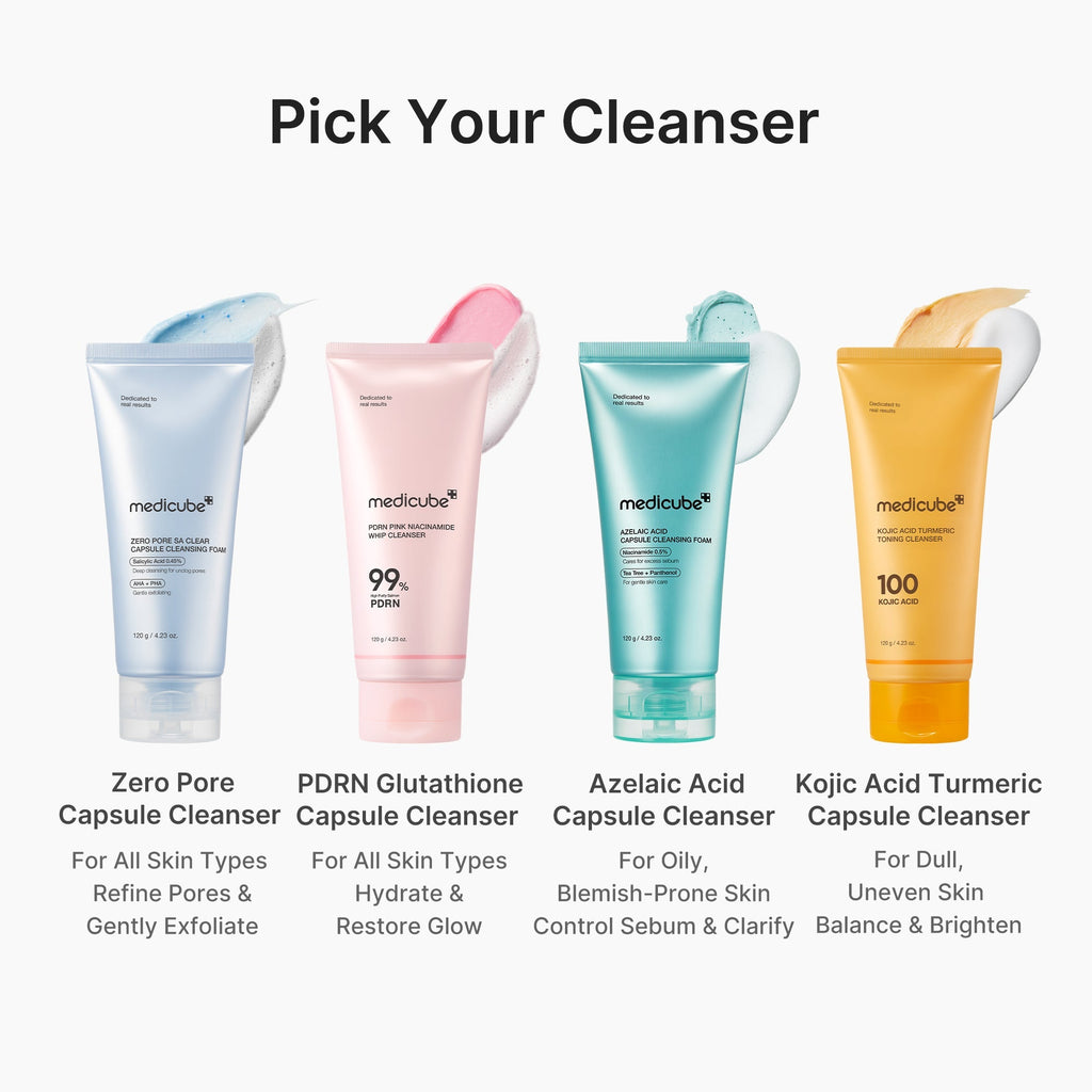 PDRN Pink Glutathione Capsule Foam Cleanser - Glow Starts Here