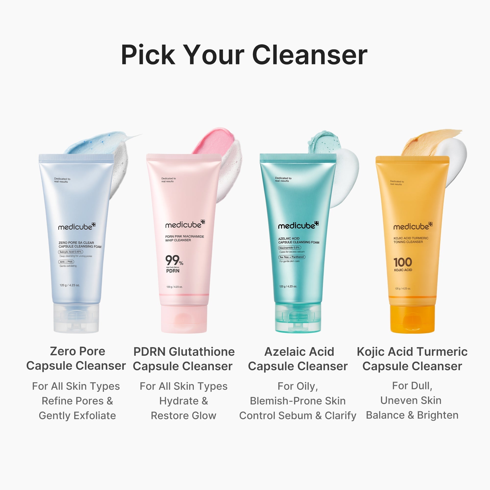 PDRN Pink Glutathione Capsule Foam Cleanser - Glow Starts Here