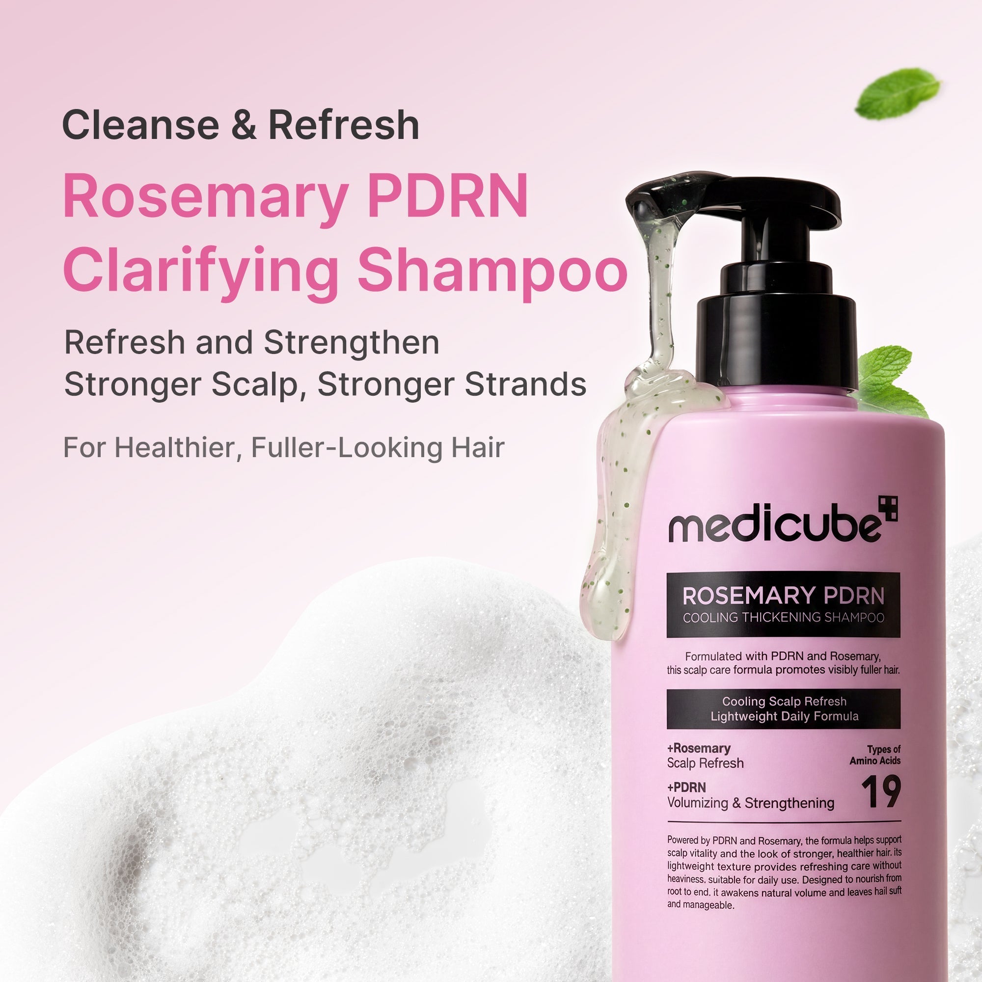 Rosemary PDRN Cooling Thickening Shampoo - Routine Made Easy