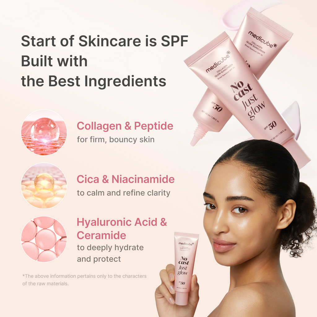 No Cast Just Glow Collagen Sunscreen - Soft Glow Look